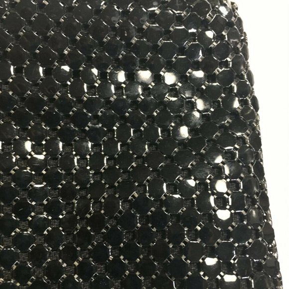 Vintage Whiting & Davis Black Mesh Handbag - Picture 4 of 6